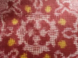 アンティーク　華紋織出し本場村山泥大島紬着物